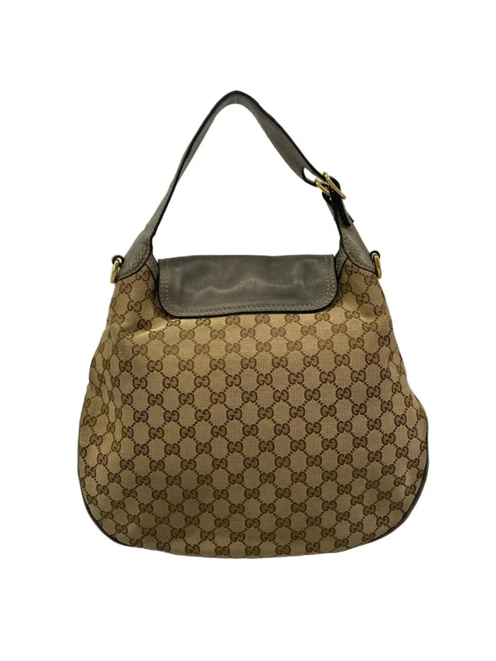 Gucci Shoulder Bag Horsebit New Pelham Light Brown Khaki Leather